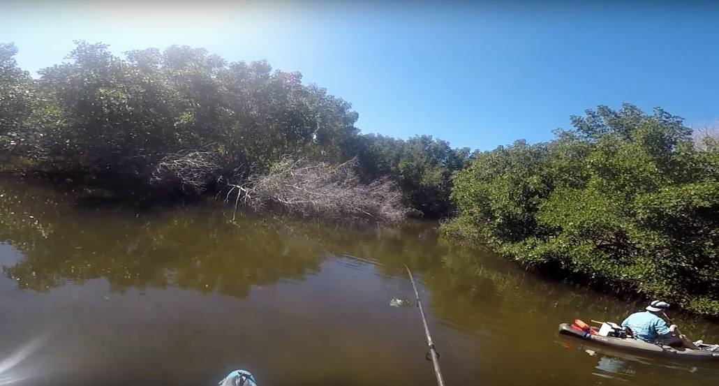 Kayak fishing at the honey hole!