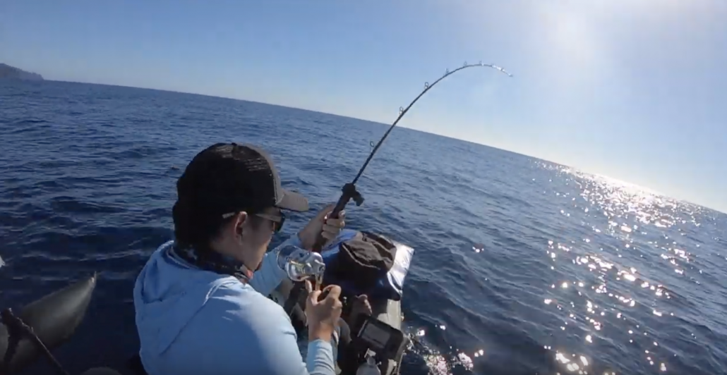 Ono "wahoo" kayak fishing Kauai