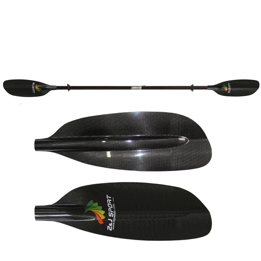 ZJ SPORT Lightweight Carbon Kayak Wing Paddle With Carbon Oval Shaft 