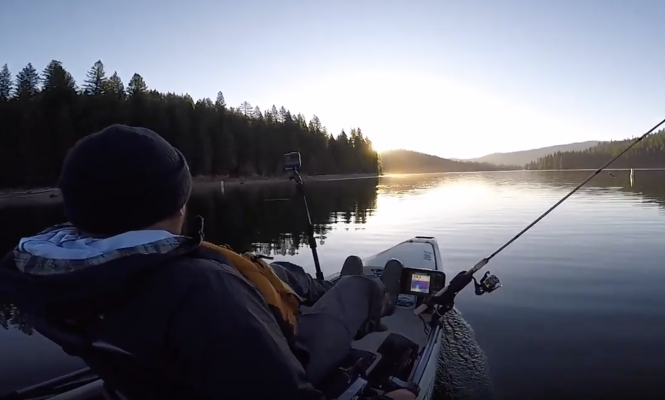 Traveling to a SECLUDED LAKE Kayak Fishing for Large Trout
