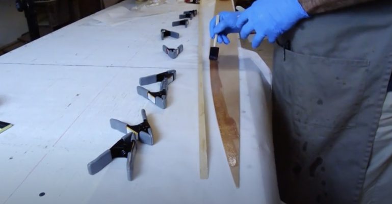 Boardman 14 SUP Construction Video #5: Attaching the Sheer Clamps
