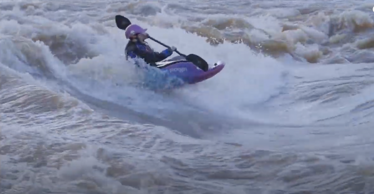 Makinley Kate Hargrove - Freestyle Kayaking Highlights - JK Little Shredders
