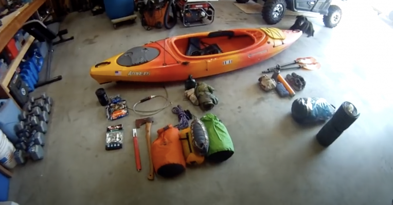 Packing a kayak for multi-day weekend trip