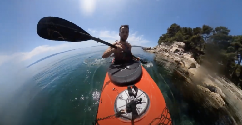 Sea kayaking is fun - little break in Split