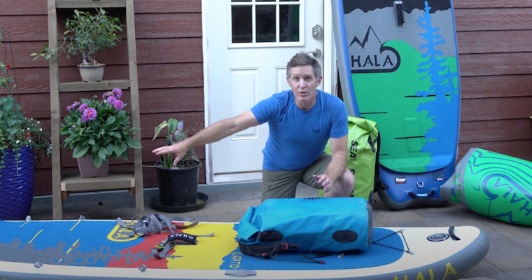 Paul Clark shows how he rigs a his sup board to take on Self-support multi-day paddling trips.