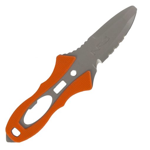 Both rescue professionals and recreational boaters love the features of the NRS Pilot Knife.