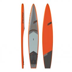 The GT came to life after we developed the Allwater Race boards. When we realized how stable, fast and easy to paddle this shape was we immediately knew that we found the ideal formula for a performance-oriented tourer. The main strong points of this magic shape are; high volume in the nose and the tail area for lift and stability in all conditions, wide square tail and the concave bottom for ultimate in stability and water line efficiency. The boards work great in rough water conditions, on downwind runs and in flat water – the true Allwater shape.