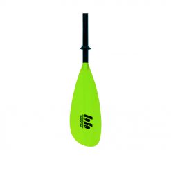 The Sunrise Glass kayak paddle balances it all: performance, comfort, value, and style. When looking for high-end features but a reasonable price tag, look no further. The Sunrise Glass has polypropylene blades that are stiff and reliable, btu also pull through the water smoothly. Its shaft is rugged, yet lightweight fiberglass, which provides both comfort and warmth in a tight fitting two-piece snap button ferrule.