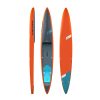 The Downwind shape is the state-of-art in SUP racing! A deep dugout standing position for maximum stability and four drain pipes for keeping the cockpit dry. The dedicated downwind shape has an increased scoop rocker line compared to the Allwater shape for maximizing the glide time on a bump.