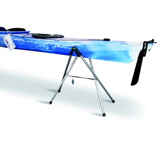 Foldable boatstand for showrooms, repairing, storage and cleaning.