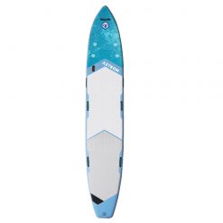 The GALAXIE 16'0" is perfect for family or group riders out there looking for a do everything, go everywhere multi-person board. An ultra long outline, the generous shape and a slightly boarded profile at 34" wide offers plenty of space for up to three riders.
