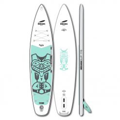 The 11'6 Touring LITE with a pointed and flat shape is suitable for lighter paddlers. The woven dropstitch and the pre-laminated double layer PVC make it robust and stiff.