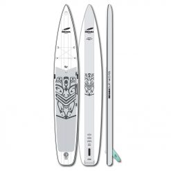 The 14’0 RS LTD is a purebred Inflatable Raceboard. With its 26’’ width, it’s uncompromisingly trimmed on racing and attracts aspiring and experienced paddlers. For maximum stiffness and minimal weight, only the best materials are used.