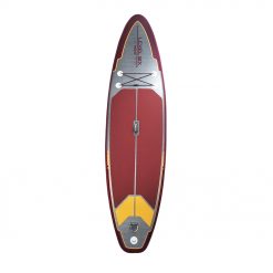 An Ultralight inflatable SUP that is 30% lighter and more compact when rolled up than a regular inflatable SUP board thanks to our Mono-Layer fusion construction. The 10.6 is an inflatable SUP that's fun for paddling inland lakes, mellow flat water and for fitness and SUP yoga.