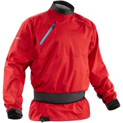 Perfect for beginner paddlers looking to charge harder, the NRS Men's Helium Jacket takes entry-level splash wear up a notch, combining waterproof-breathable fabric construction with an overskirt that mates with a sprayskirt tunnel.