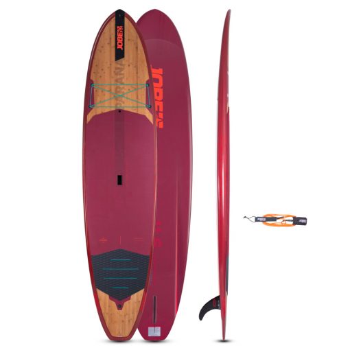 The Jobe Parana 11.6 has deep channels to obtain extra speed, tracking and stability. This makes her perfect for an expedition and strong enough to take with you whatever you love under the bungee cord. With a thickness of 5'', buoyancy is guaranteed and stiffness is added while remaining control. Moreover, a 9'' single fin keeps the Parana on track while you taking the lead.
