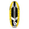 Designed for use in the river thanks to its 3 inflatable compartments, it ensures the safety necessary for the practice in white water. Designed like a raft with its giant size, this super SUP allows one to multiply the pleasure by adding team spirit.