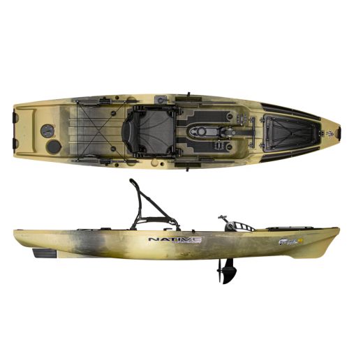 The hands-free forward to reverse propel pedal drive. Couple all these new features with the updated extended rudder and you have one serious kayak fishing platform that will perform in offshore salt, inshore salt and in freshwater environments.