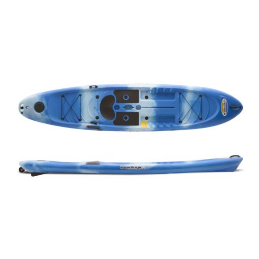 It functions superbly as a SUP (stand up paddleboard) and fluidly as a SOT (sit on top) kayak. Sport options range from a hardcore angler's favorite fishing vessel, to a play machine and diving platform for the whole human and canine family, to a tread mill for core training. With a spring loaded skeg system controlled with a simple lever, the Versa Board flips from agile turner in tight areas to a true tracking craft.