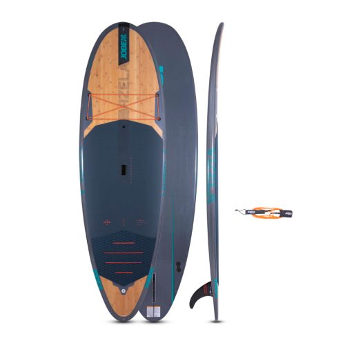 It all started with water. The Jobe Vizela 9.4 is 32" wide giving it a large surface area making this bamboo beauty truly versatile and stable for surfers up to 100 kg.