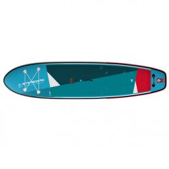 Compact, light and strong, you can go paddle boarding, learn windsurfing and even get planning with its foot straps and water-releasing Rail Edge technology.