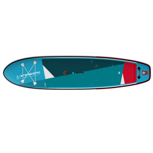 Compact, light and strong, you can go paddle boarding, learn windsurfing and even get planning with its foot straps and water-releasing Rail Edge technology.