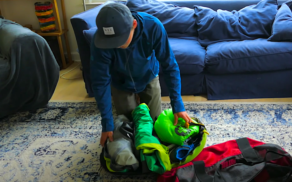 Kaelin Packing for kayaking trips