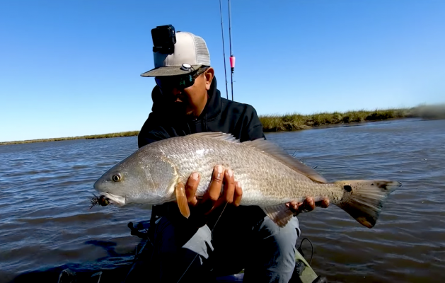 Follow Robert Field on a Redfish Catch & Cook episode in Louisiana. In this first part of a 4 part series, Robert assembled a huge crew of kayak anglers from around the country for the full Louisiana experience: from kayak fishing deep in the marsh to bowfishing from an airboat after dark.