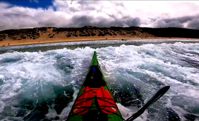 Follow SKC coach, James Roberts on a 2 day sea kayaking surf session on the beautiful Cornish coast. Nice waves, clear water and no rain, looks great!