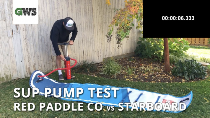 We test each pump by inflating a Red Paddle Co 10'6" x 32" x 4.75" Ride all round SUP to 18 PSI. Fore more details, check out: